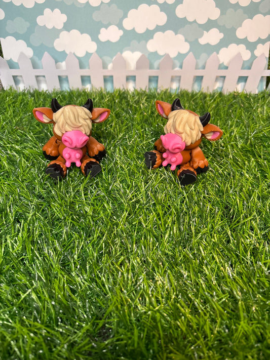 3d Printed Highland Cow